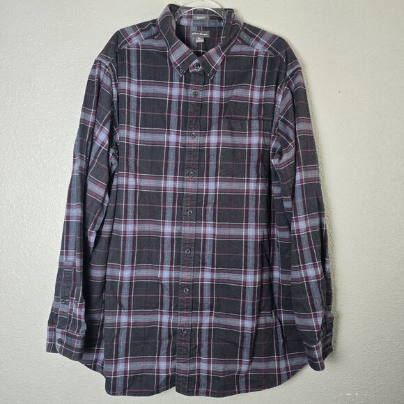 Bundle 2 Eddie Bauer Men's Button-Down Long Sleeve Plaid Flannel Size TXXXL Pack - Picture 10 of 15